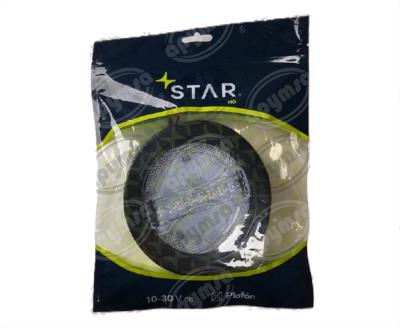 PLAFON LEDS TRANSPARENTE TRASERO 4" 36 LEDS 10/30V GROMMET MULTIFUNCIONAL QBH STAR 2979222 