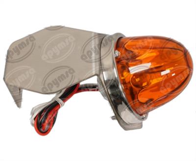 PLAFON LEDS AMBAR 3" 10/30V VIDRIO CON BASE ACERO INOXIDABLE QBH STAR WATERMELON 