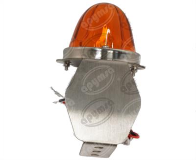 PLAFON LEDS AMBAR 3" 10/30V VIDRIO CON BASE ACERO INOXIDABLE QBH STAR WATERMELON 