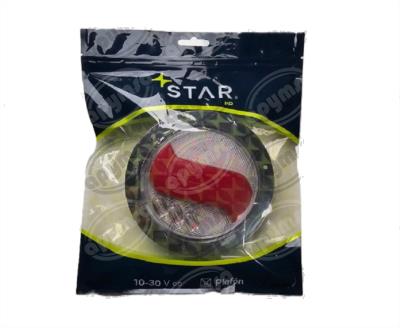 PLAFON LEDS AMBAR/BLANCO/ROJO TRASERO 4" 36 LEDS 10/30V MULTIFUNCION QBH STAR 2979224 