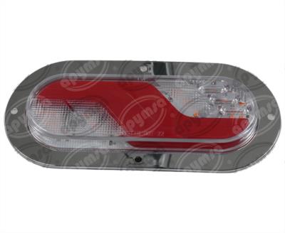 PLAFON LEDS AMBAR/BLANCO/ROJO TRASERO 6" 42 LEDS 10/30V OVALADO QBH STAR 2979225 
