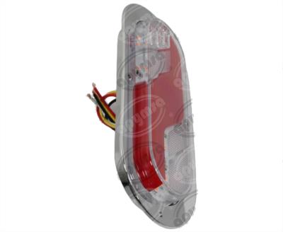 PLAFON LEDS AMBAR/BLANCO/ROJO TRASERO 6" 42 LEDS 10/30V OVALADO QBH STAR 2979225 