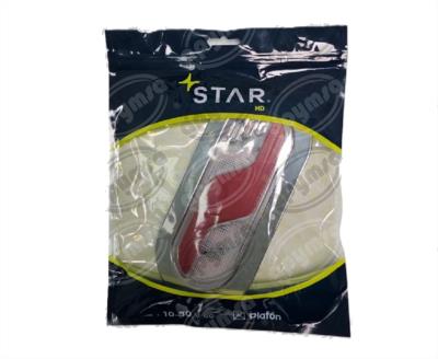 PLAFON LEDS AMBAR/BLANCO/ROJO TRASERO 6" 42 LEDS 10/30V OVALADO QBH STAR 2979225 