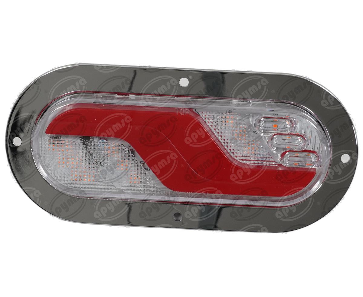 PLAFON LEDS AMBAR/BLANCO/ROJO TRASERO 6" 42 LEDS 10/30V OVALADO QBH STAR 2979225 