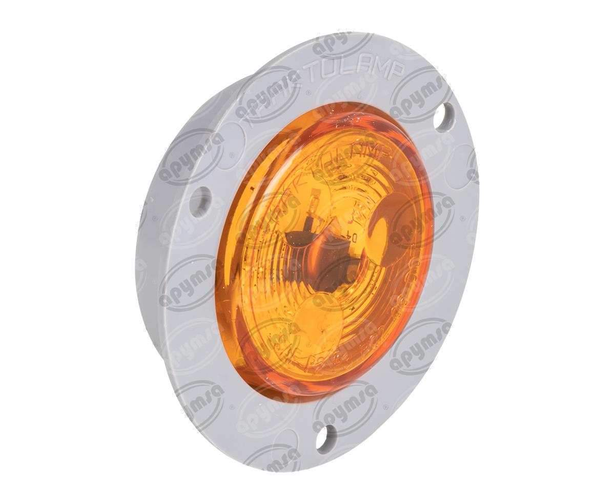 PLAFON LEDS MICA AMBAR 2" 3 LEDS 12V - 24V UNIVERSAL ATORNILLABLE TRAKTOLAMP 8022A 