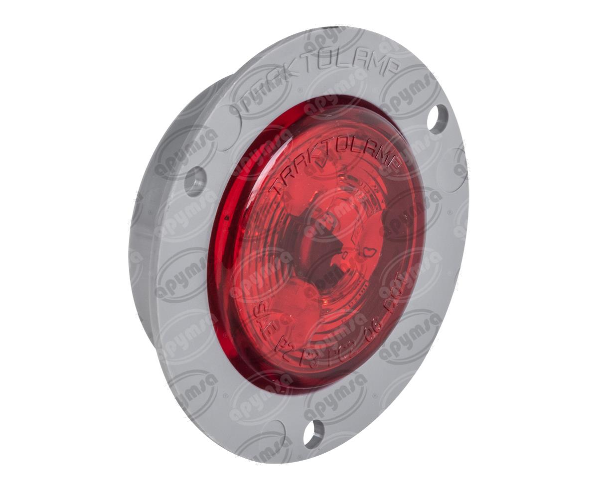 PLAFON LEDS MICA ROJA 2" 3 LEDS 12V - 24V UNIVERSAL ATORNILLABLE TRAKTOLAMP 8022R 