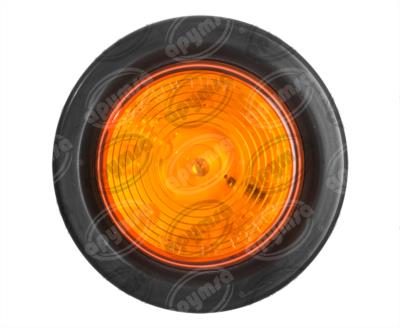 PLAFON LEDS MICA AMBAR 2" 9 LEDS 12V - 24V CON GROMMET TRAKTOLAMP 8091A 