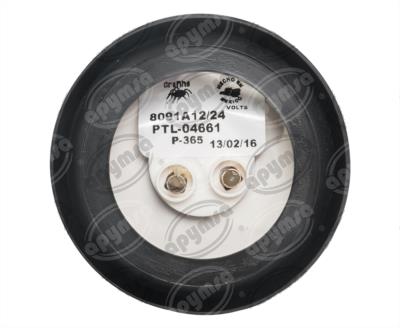 PLAFON LEDS MICA AMBAR 2" 9 LEDS 12V - 24V CON GROMMET TRAKTOLAMP 8091A 
