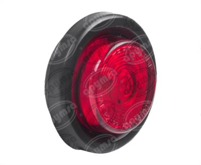 PLAFON LEDS MICA ROJA 2" 9 LEDS 12V - 24V CON GROMMET TRAKTOLAMP 8091R 