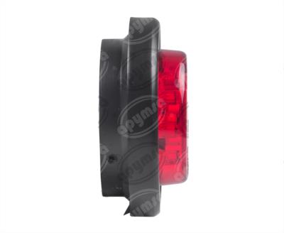 PLAFON LEDS MICA ROJA 2" 9 LEDS 12V - 24V CON GROMMET TRAKTOLAMP 8091R 