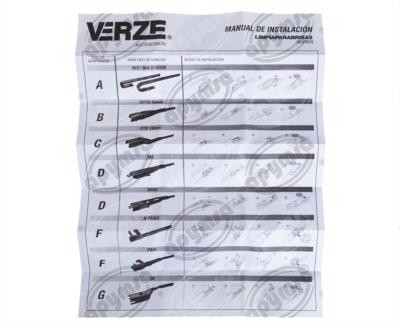 PLUMAS LIMPIAPARABRISAS 22" 558.8MM 1PZ FRAMELESS VERZE V 22" 