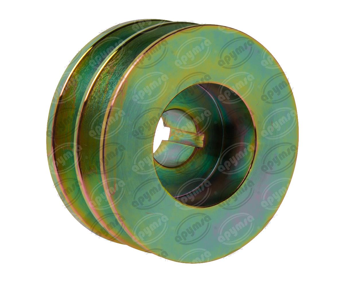 POLEA ALTERNADOR DELCO, LEECE NEVILLE 25SI, 27SI, 29SI, 30SI, 2800JB 2 RANURAS POLTEK 1962567 