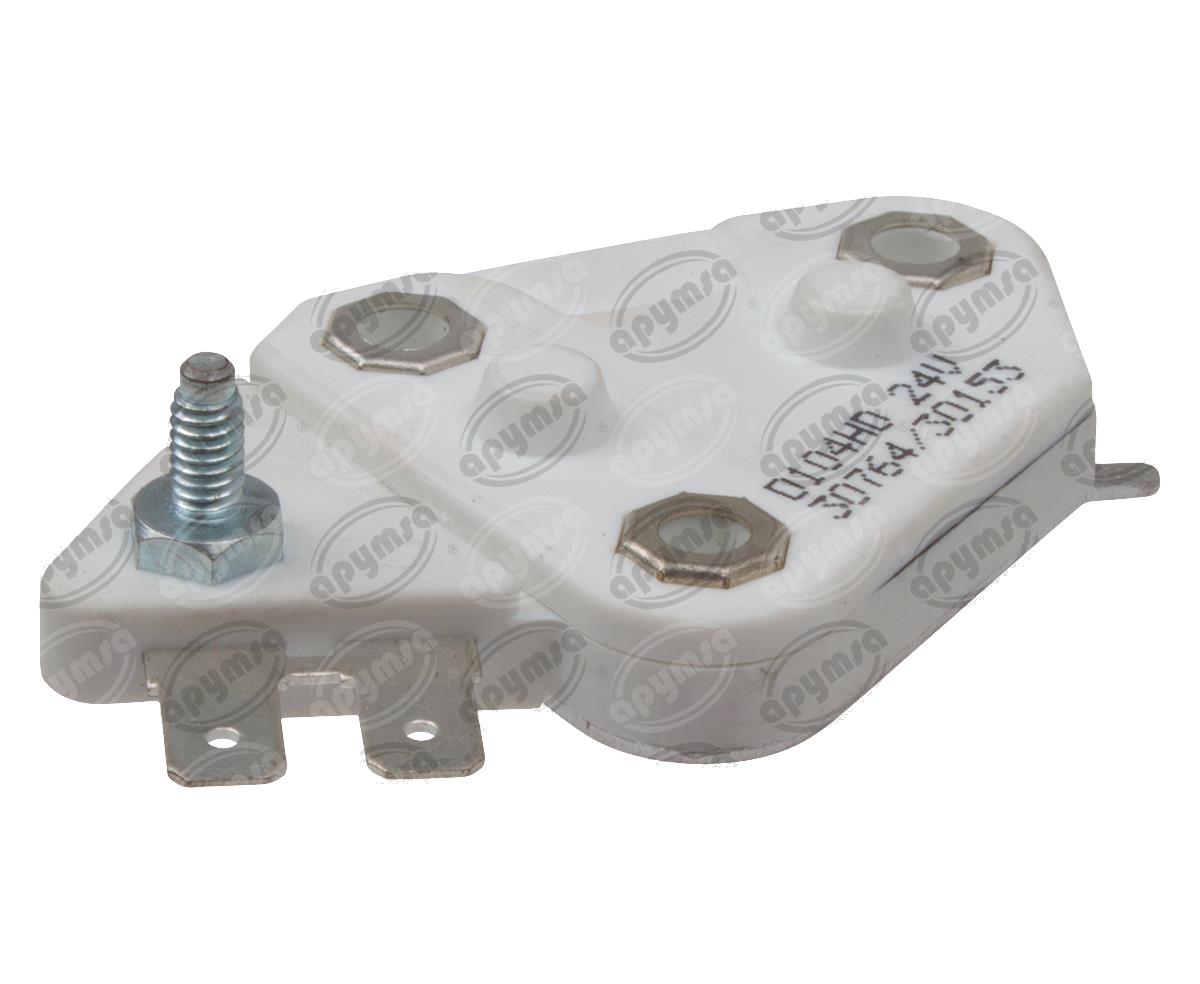 REGULADOR VOLTAJE ALTERNADOR DELCO 10SI, 20SI, 21SI, 22SI, 26SI, 27SI, 29SI, 30SI, 33 24V CON BORNE REWARD D104HD 