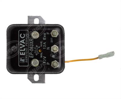 REGULADOR VOLTAJE ALTERNADOR BOSCH, DELCO, NIPPONDENSO IR/EF 12V 12A CON RELAY INTERNO ELVAC EP063XR 