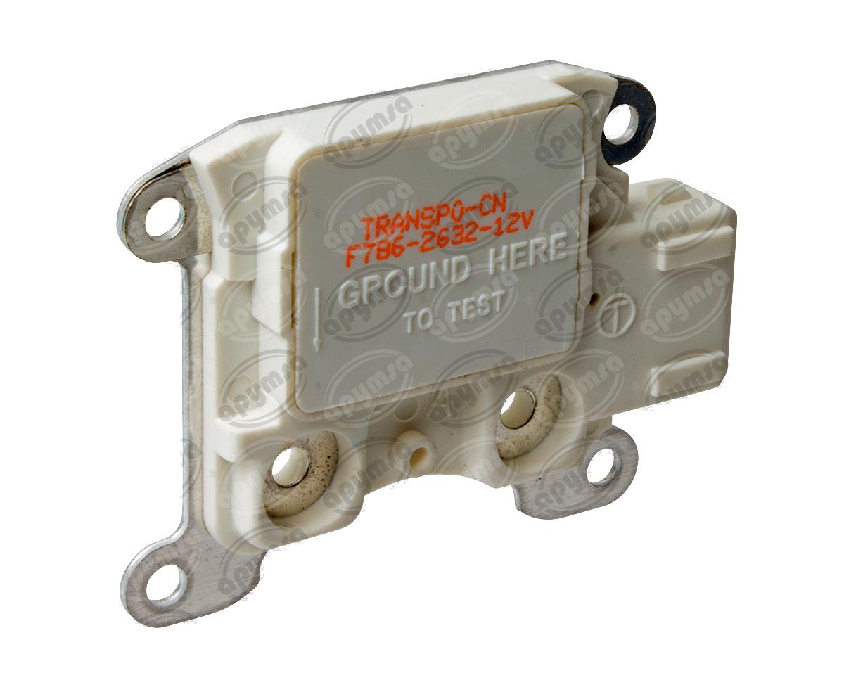 REGULADOR VOLTAJE ALTERNADOR FORD 3G 12V BLANCO ENTRADA CUADRADA TRANSPO F786 