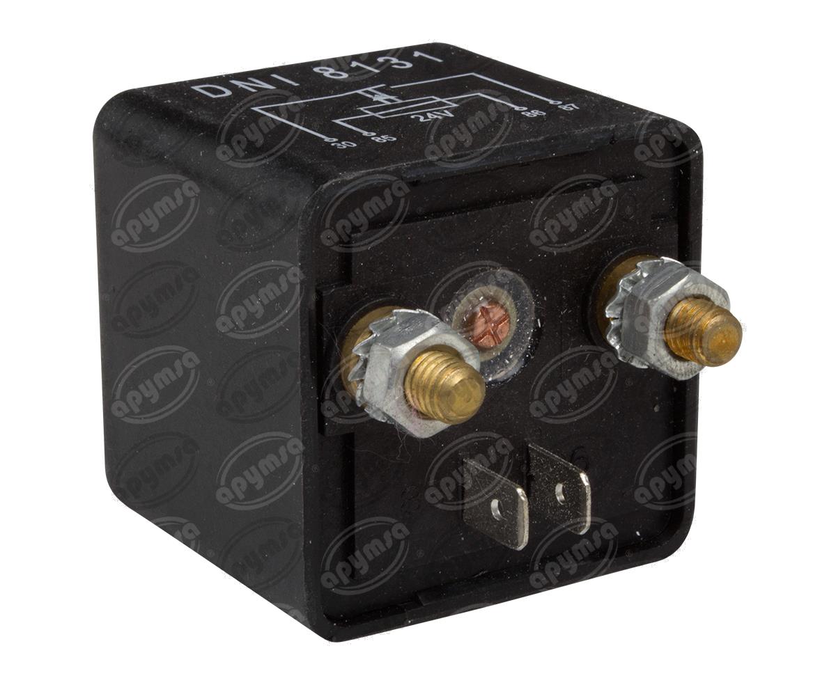 RELEVADOR AUXILIAR UNIVERSAL 24V 4TERMINALES 100AMP DNI 3362506 