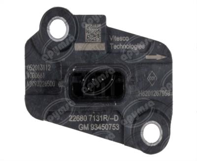 SENSOR MAF 12V 4TERMINALES NISSAN NP-300 FRONTIER MOT. 2.5L. MOD. 16-21 T TECNOFUEL 22680-00Q0A 