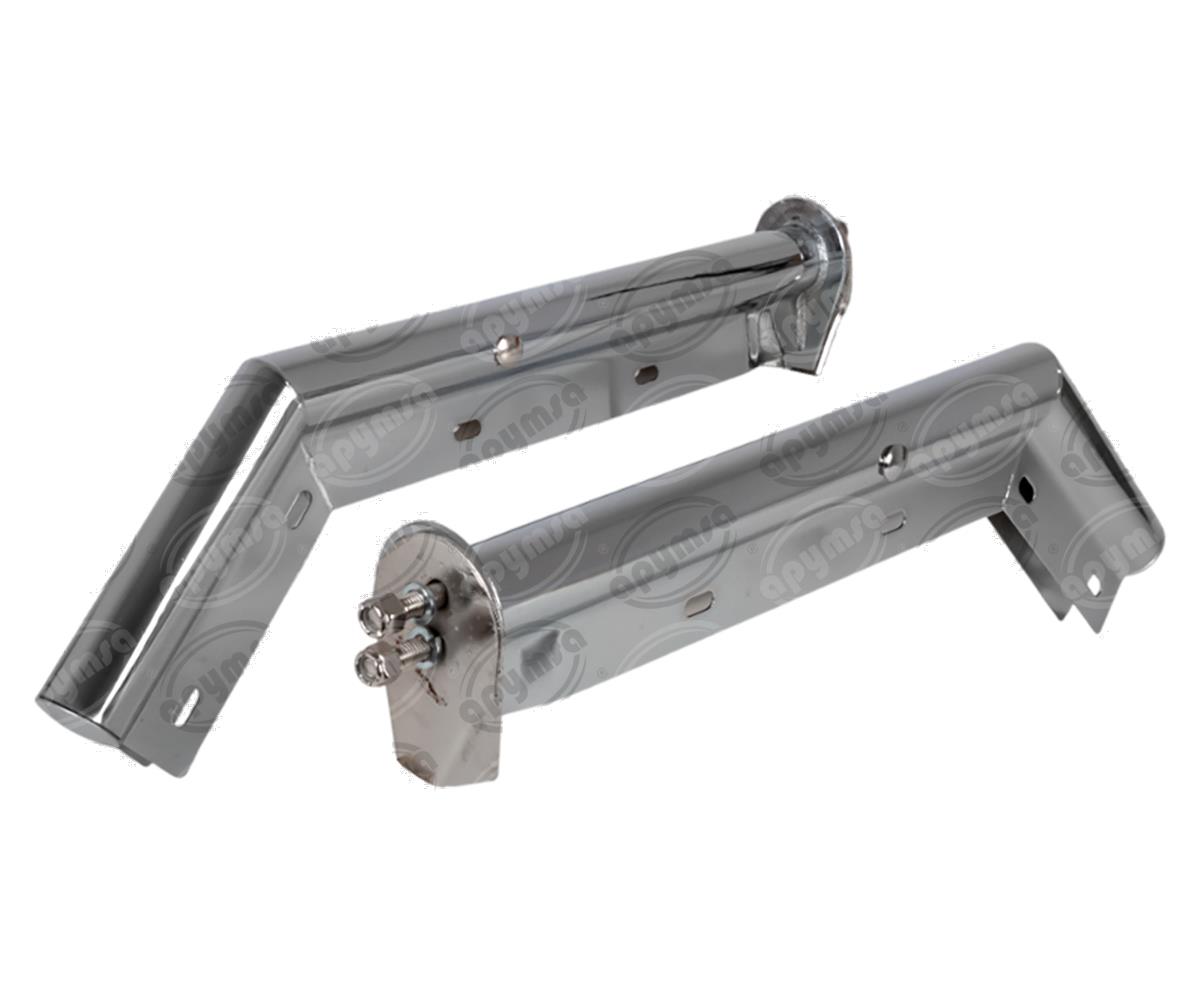 SOPORTE DE LODERA ANGULAR SET CROMADO 30" X 1/8" VERZE B011 