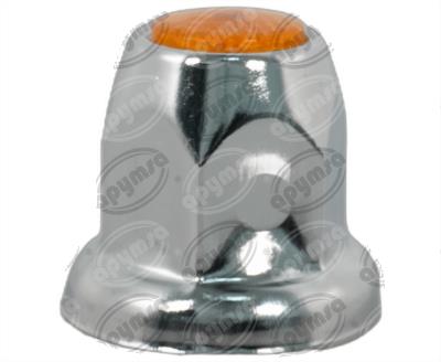 CAPUCHON PARA BIRLO 10PZ DE RUEDA PUNTA PLANA CON REFLECTOR AMBAR VERZE N11114 