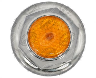 CAPUCHON PARA BIRLO 10PZ DE RUEDA PUNTA PLANA CON REFLECTOR AMBAR VERZE N11114 