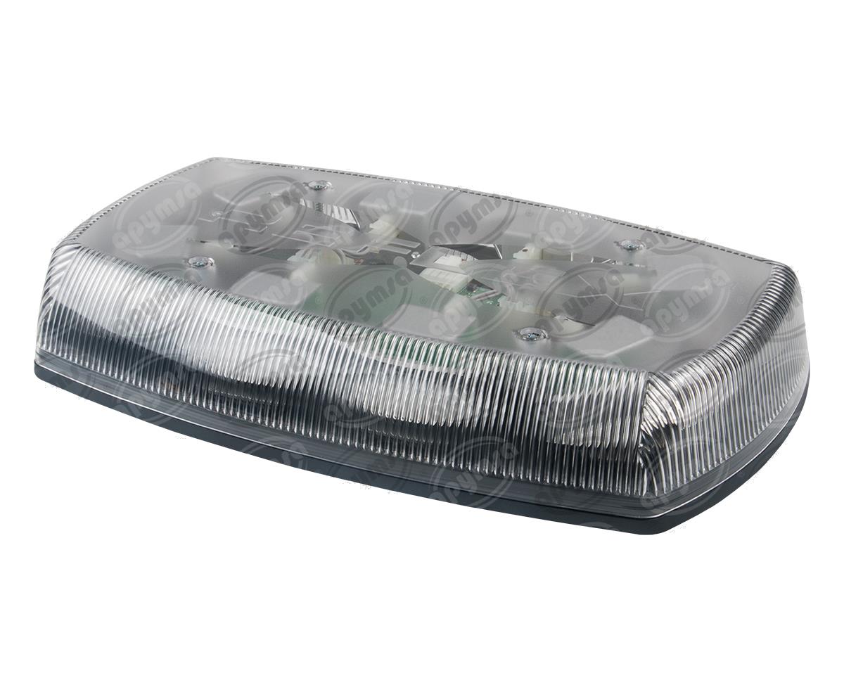 TORRETA TIPO PATRULLA AMBAR 12V - 24V ATORNILLABLE 8 MODULOS DE LEDS ECCO 5585CA 