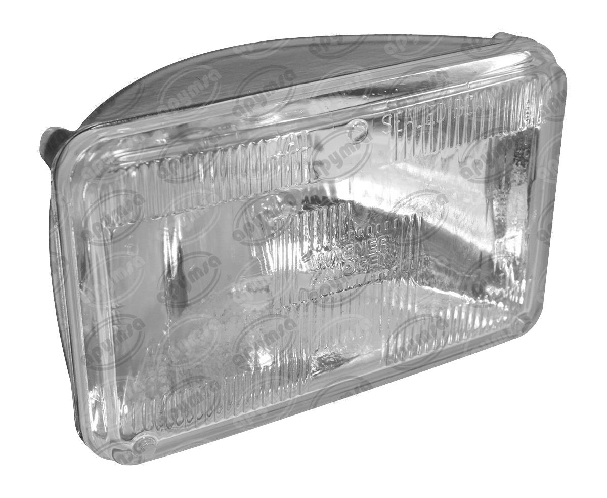 UNIDAD HALOGENO 12V H-4651 SELLADA RECTANGULAR WAGNER H-4651 