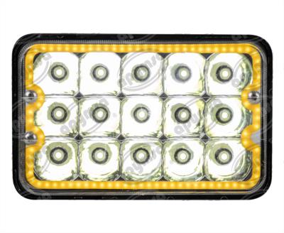 UNIDAD SELLADA 12V H4656 LUZ ANGEL AMBAR QBH STAR H4656 AMBER 