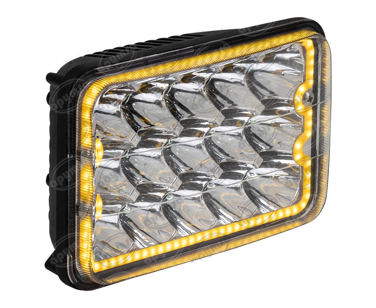 UNIDAD SELLADA 12V H4656 LUZ ANGEL AMBAR QBH STAR H4656 AMBER 