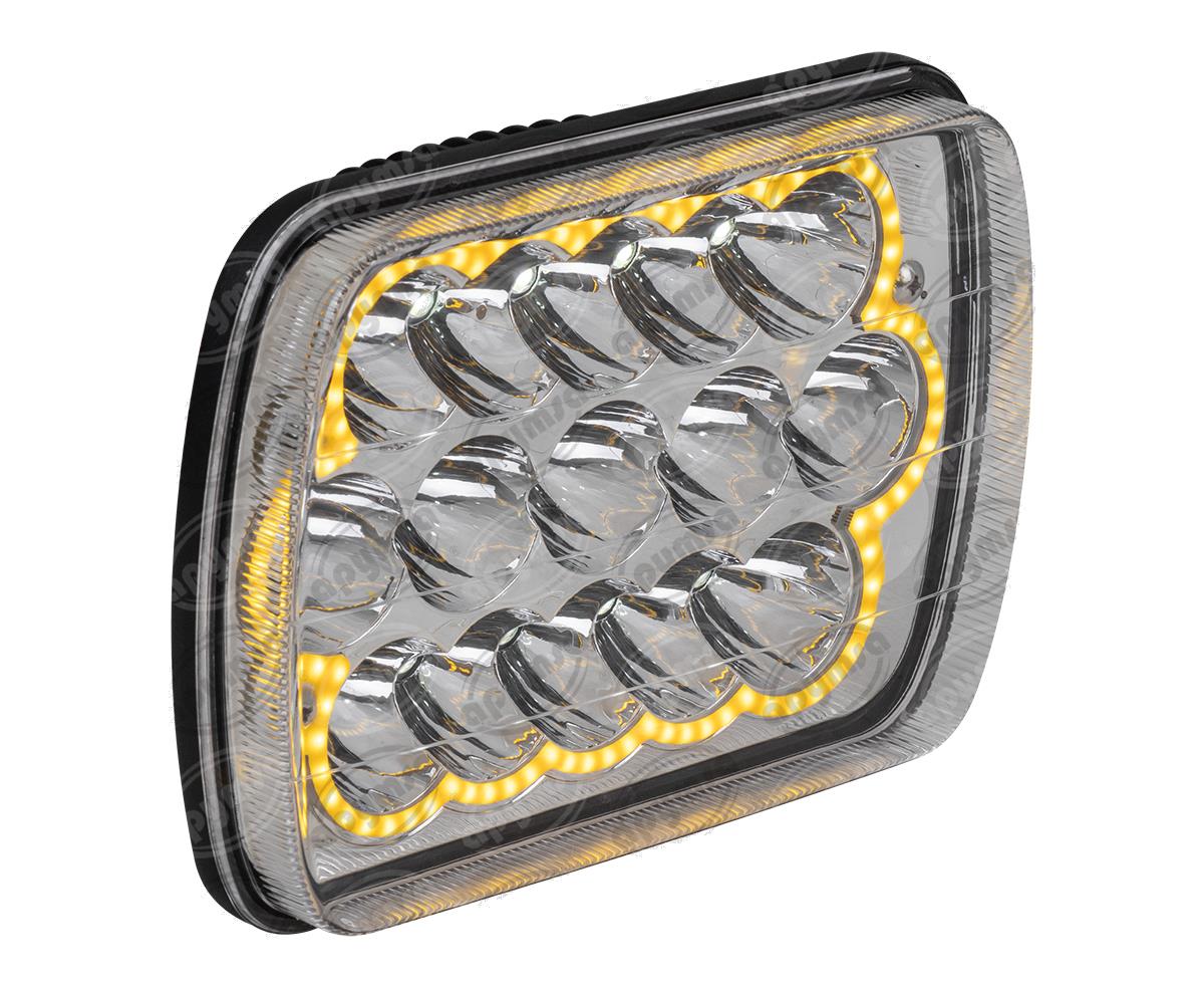 UNIDAD SELLADA 12V H6054 LUZ ANGEL AMBAR QBH STAR H6054 AMBER 