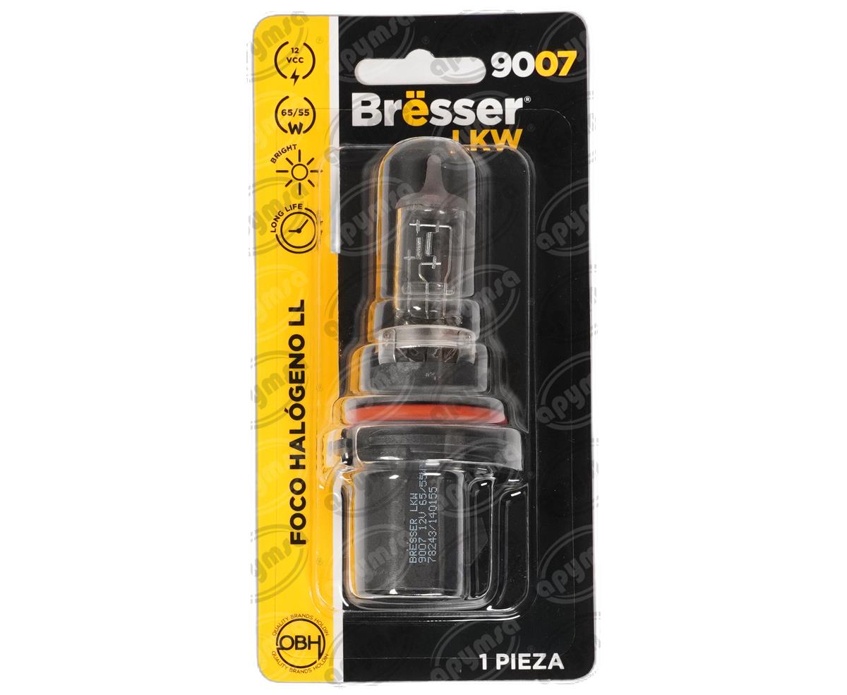 FOCO HALOGENO 9007 TRANSPARENTE 12V 65/55WW LONG LIFE BRËSSER-LKW 09UUN1B050 