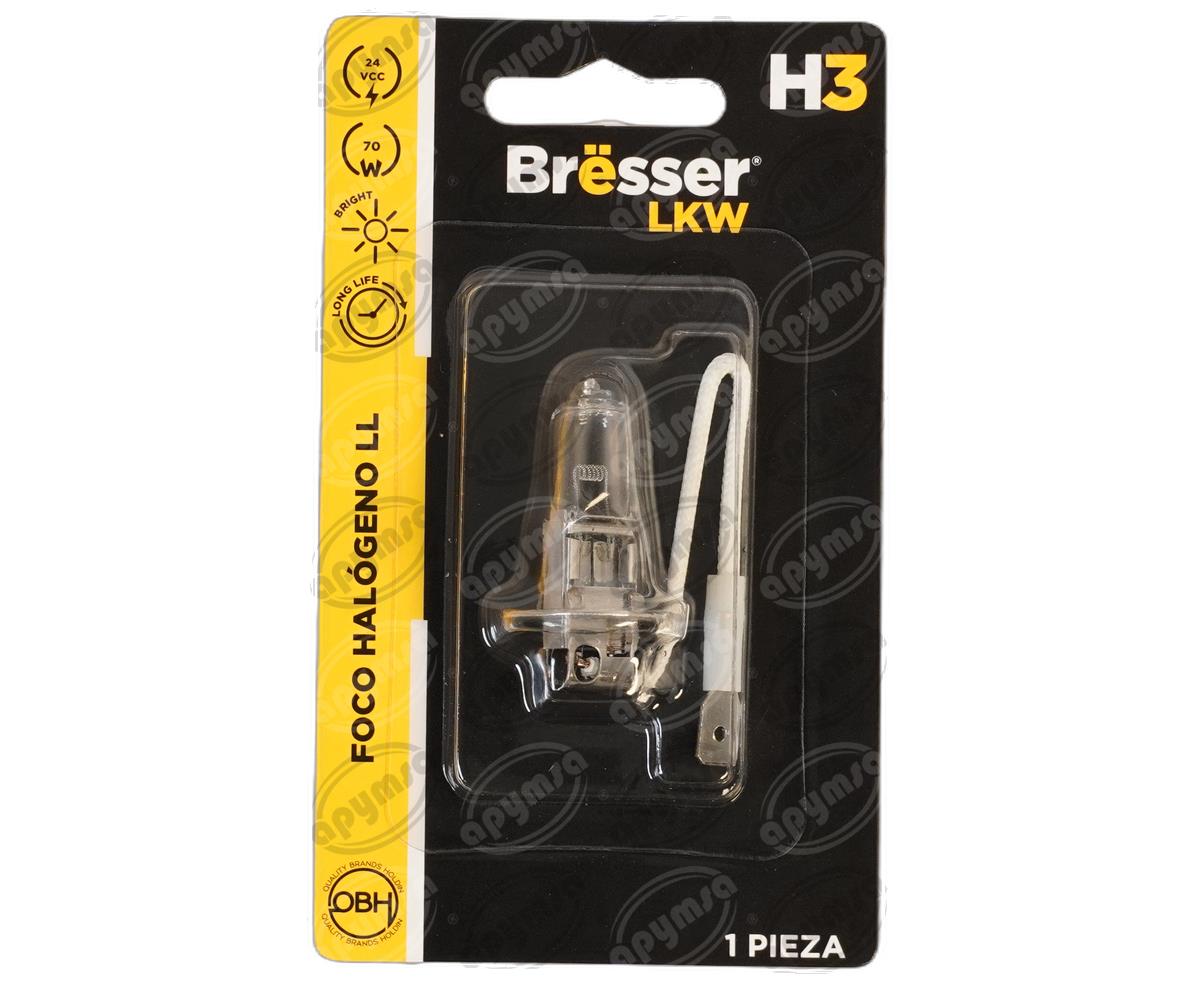 FOCO HALOGENO H3 TRANSPARENTE 24V 70WW LONG LIFE BRËSSER-LKW 09UUN2B059 