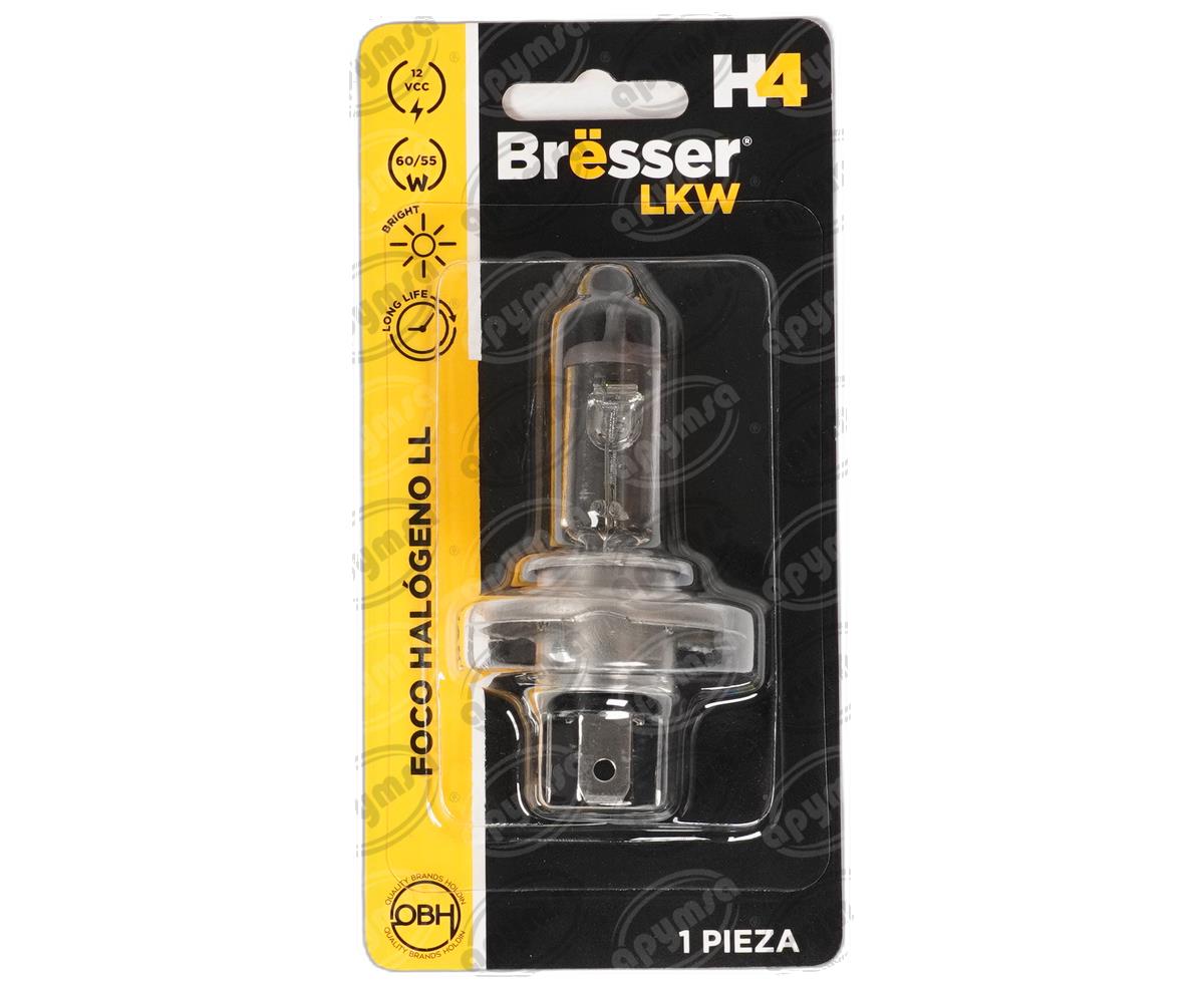 FOCO HALOGENO H4 / 9003 TRANSPARENTE 12V 60/55WW LONG LIFE BRËSSER-LKW 09UUN1B061 