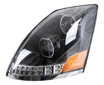 UNIDAD PRINCIPAL IZQUIERDA TRANSPARENTE VOLVO VNL  FONDO NEGRO CON KIT DE INSTALACION BRËSSER-LKW 19TVO12L128 
