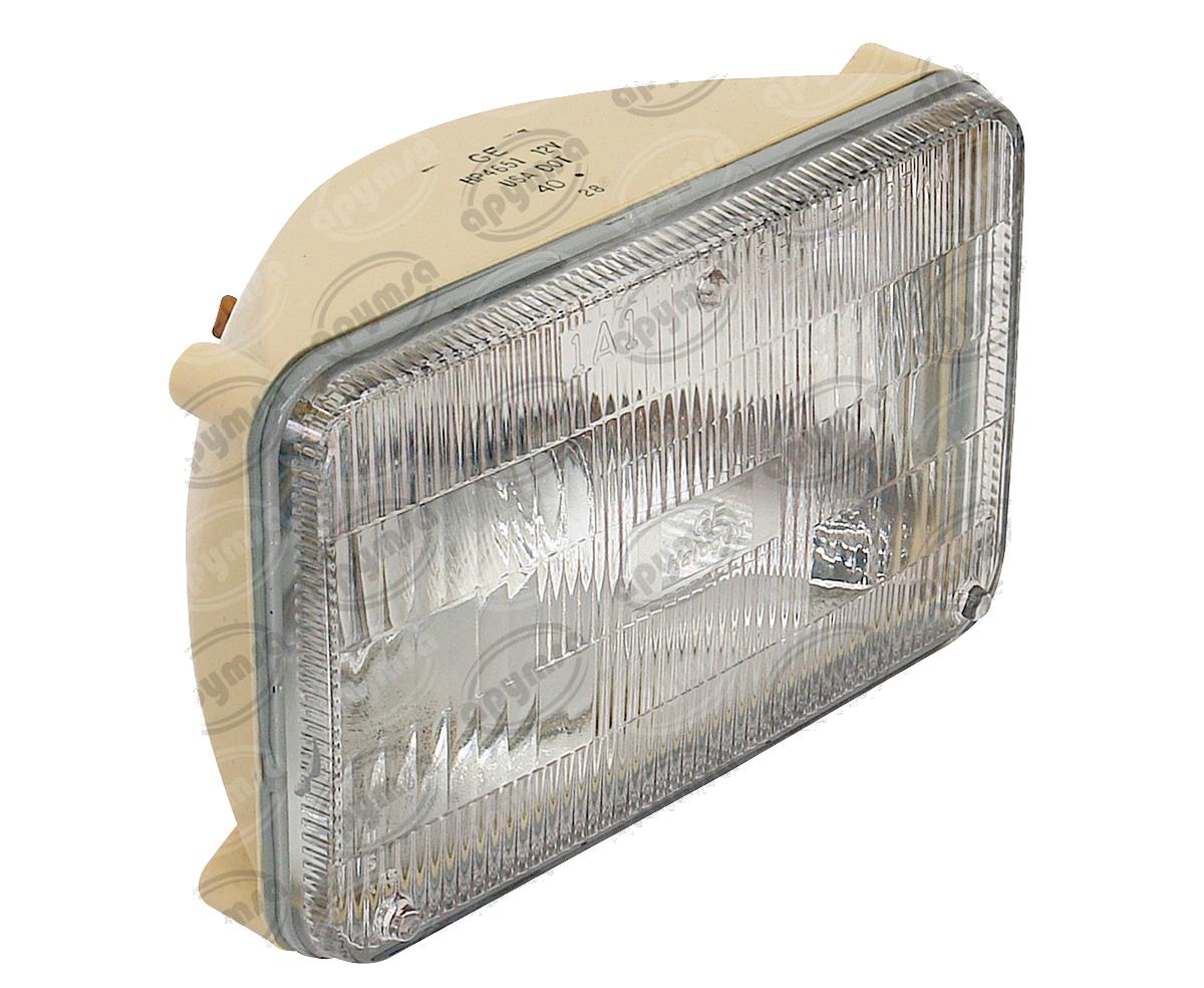 UNIDAD HALOGENO 12V SELLADA RECTANGULAR POLICARBONATO NACIONAL H-4651 