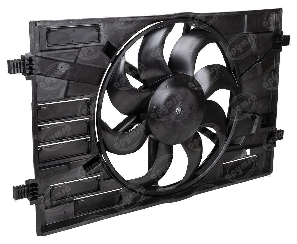 MOTOVENTILADOR RADIADOR COMPLETO 12V POLO VIRTUS 2018-2020 1.6L T CROSS 2024-2024 1.4L QBH CARFAN 2GB121203A 