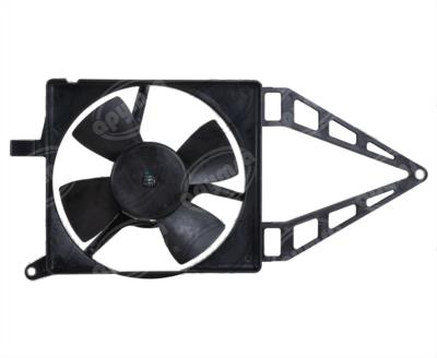 MOTOVENTILADOR RADIADOR COMPLETO 12V CHEVY 1997-2012 1.4 1.6L SIN AIRE ACONDICIONADO QBH CARFAN 9130451171 