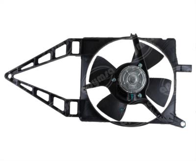 MOTOVENTILADOR RADIADOR COMPLETO 12V CHEVY 1997-2012 1.4 1.6L SIN AIRE ACONDICIONADO QBH CARFAN 9130451171 