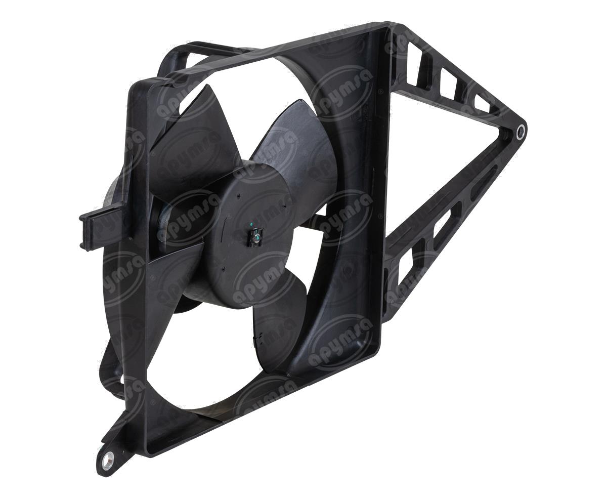 MOTOVENTILADOR RADIADOR COMPLETO 12V CHEVY 1997-2012 1.4 1.6L SIN AIRE ACONDICIONADO QBH CARFAN 9130451171 