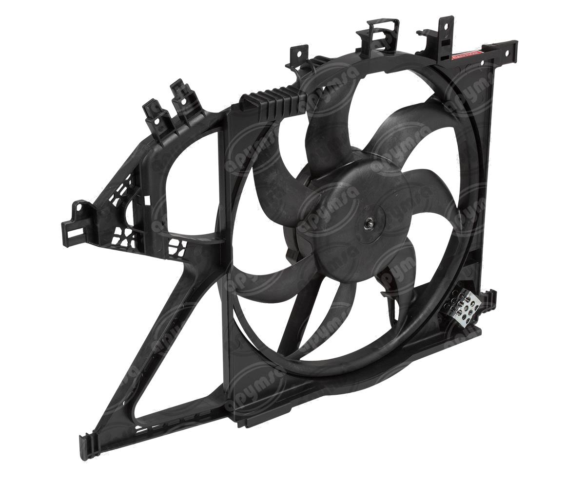 MOTOVENTILADOR RADIADOR COMPLETO 12V SIN AIRE ACONDICIONADO CHEVROLET TORNADO 02-06 QBH CARFAN 4357709 