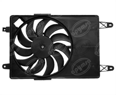 MOTOVENTILADOR RADIADOR Y AIRE ACONDICIONADO TIPO VALEO UNA TOLVA FORD FIESTA ECOSPORT QBH CARFAN 698678R 