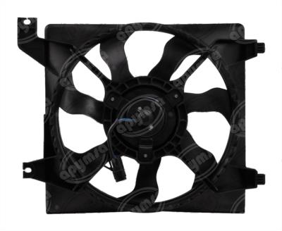 MOTOVENTILADOR RADIADOR COMPLETO 12V DODGE HYUNDAI ATTITUDE QBH CARFAN 76074 
