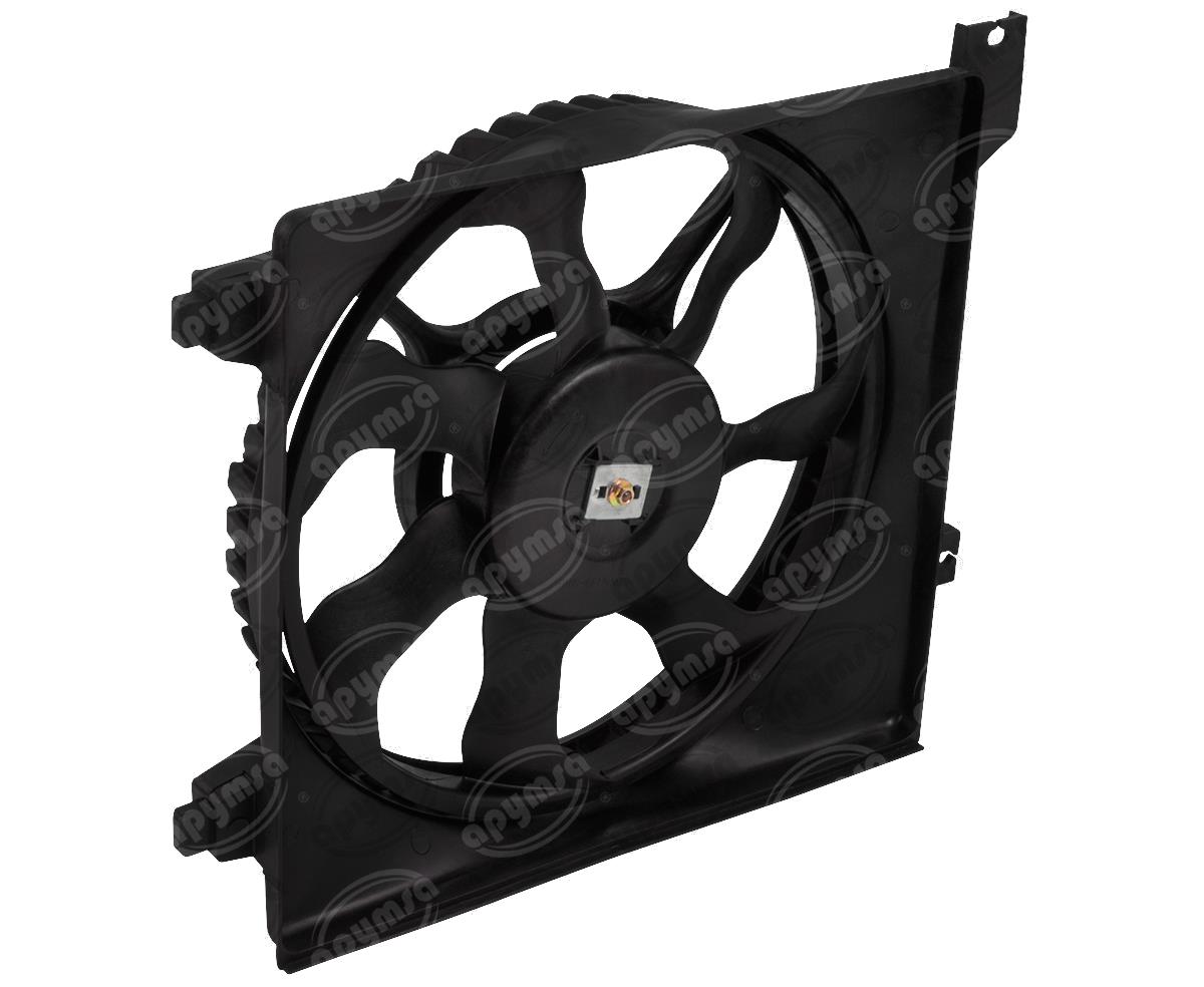 MOTOVENTILADOR RADIADOR COMPLETO 12V DODGE HYUNDAI ATTITUDE QBH CARFAN 76074 