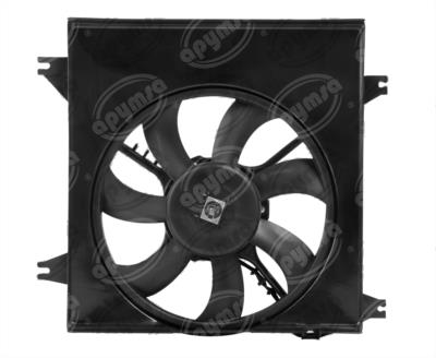 MOTOVENTILADOR RADIADOR COMPLETO 12V DODGE HYUNDAI ATOS 05-07 QBH CARFAN 5083452AA 