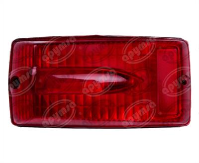 LUZ POSICION MICA ROJA 12V TIPO ZEPELIN METALICO MINIBUS CAPRE PLASTICOS RECORD 935-2R 