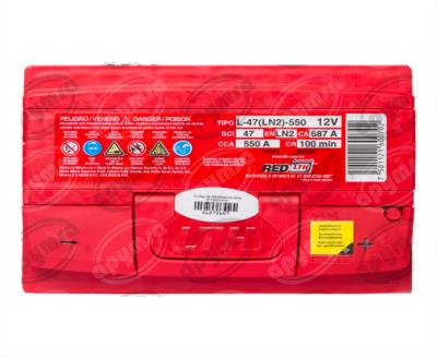 BATERIA AUTOMOTRIZ (-) / (+) 12V 47 550A CHEVROLET LTH L-47(LN2)-550 