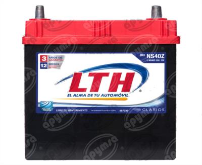BATERIA AUTOMOTRIZ (-) / (+) 12V 9 PLACAS NS40 320A DODGE, HYUNDAI LTH L-NS40-320 