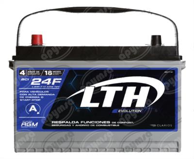 BATERIA AUTOMOTRIZ (-) / (+) 12V 24F BCI 710A AGM LTH L-24F-710 AGM 