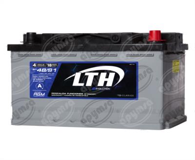 BATERIA AUTOMOTRIZ (-) / (+) 12V 48/91 BCI 760A AGM LTH L-48/91-760 AGM 