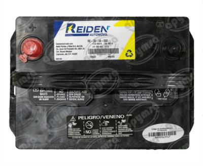 BATERIA AUTOMOTRIZ (-) / (+) 12V 13 PLACAS BCI 35 550A FORD ESCORT NISSAN TSURU VERNA HONDA REIDEN RE-35-48-550 