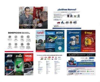 FOLLETO PUBLICITARIO PARA BARRIDAS COMERCIALES BROCHURE APYMSA  (RETAIL) 